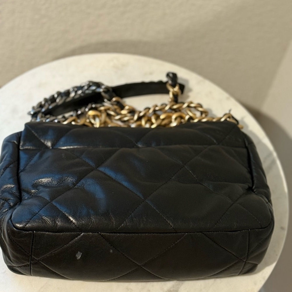 Chanel Lambskin Quilted Large Chanel 19 Flap Black (*Used good condition*) - Picture 2 of 6